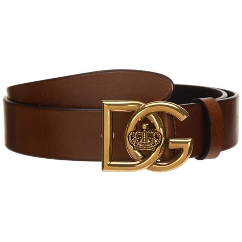 dolce and gabbana brown belt